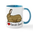 thumbnail image 1 of CafePress - I Heart Flemish Giant Rabbits Mugs - 11 oz Ceramic Mug - Novelty Coffee Tea Cup, 1 of 4