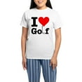 thumbnail image 1 of CafePress - I Heart Golf Women's Light Pajamas - Women's Short Sleeve Print T-Shirt and Pants Light Cotton Pajama Set, 1 of 7