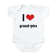 thumbnail image 1 of CafePress - I 'Heart' Grand Pere Bodysuit - Baby Light Bodysuit, Size Newborn - 24 Months, 1 of 4