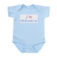 thumbnail image 1 of CafePress - I Heart Grandma French Infant Bodysuit - Baby Light Bodysuit, Size Newborn - 24 Months, 1 of 4