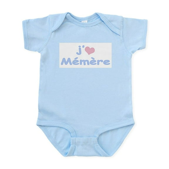 CafePress - I Heart Grandma French Infant Bodysuit - Baby Light Bodysuit, Size Newborn - 24 Months