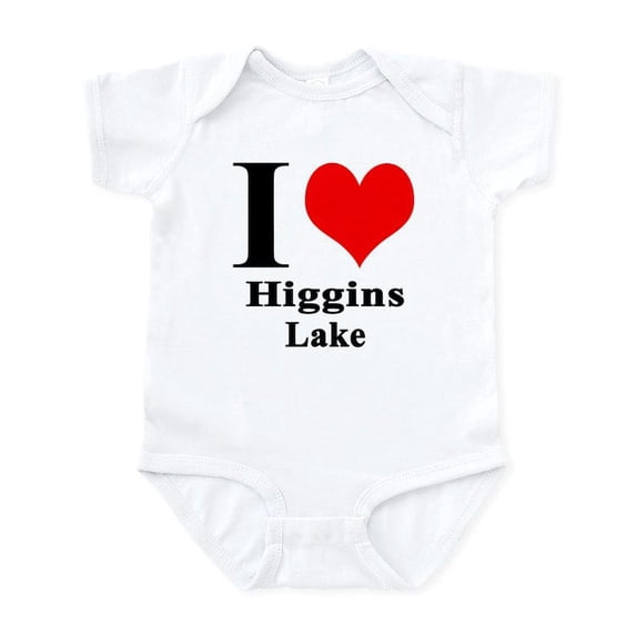 CafePress - I Heart Higgins Lake Infant Bodysuit - Baby Light Bodysuit, Size Newborn - 24 Months