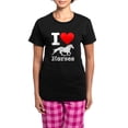 thumbnail image 1 of CafePress - I Heart Horses Women's Dark Pajamas - Women's Short Sleeve Print T-Shirt and Pants Dark Cotton Pajama Set, 1 of 7