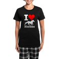 thumbnail image 1 of CafePress - I Heart Horses Women's Dark Pajamas - Women's Short Sleeve Print T-Shirt and Pants Dark Cotton Pajama Set, 1 of 7