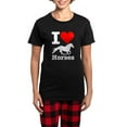 thumbnail image 1 of CafePress - I Heart Horses Women's Dark Pajamas - Women's Short Sleeve Print T-Shirt and Pants Dark Cotton Pajama Set, 1 of 7