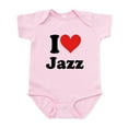 thumbnail image 1 of CafePress - I Heart Jazz: Infant Bodysuit - Baby Light Bodysuit, Size Newborn - 24 Months, 1 of 4