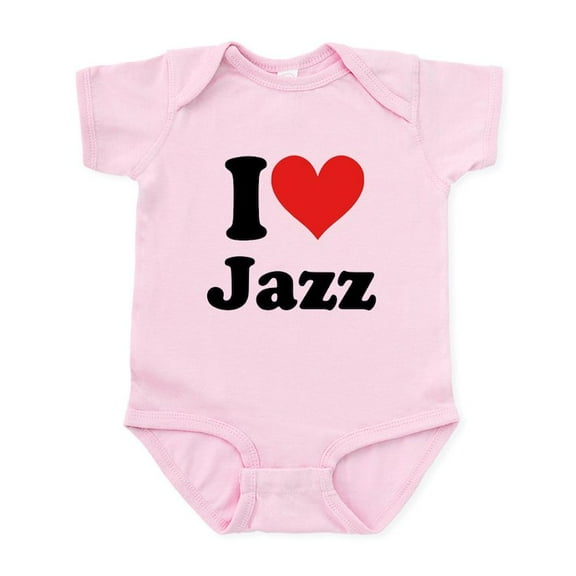 CafePress - I Heart Jazz: Infant Bodysuit - Baby Light Bodysuit, Size Newborn - 24 Months