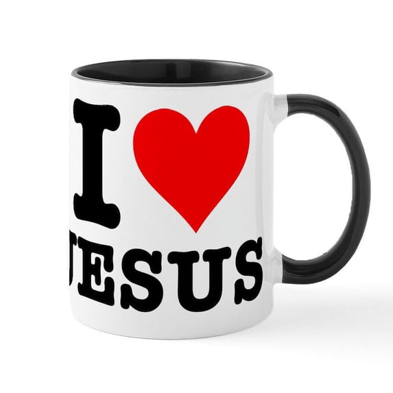 CafePress - I Heart Jesus Mug - 11 oz Ceramic Mug - Novelty Coffee Tea Cup