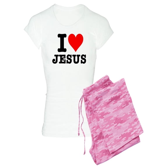 CafePress - I Heart Jesus - Women's Light Pajamas