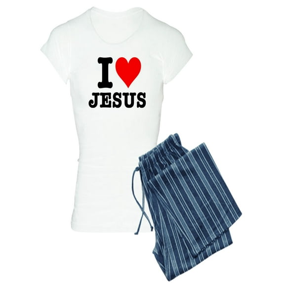 CafePress - I Heart Jesus - Women's Light Pajamas