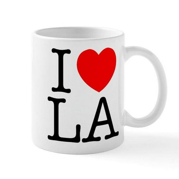 CafePress - I Heart L.A. - 11 oz Ceramic Mug - Novelty Coffee Tea Cup