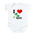 thumbnail image 1 of CafePress - I Heart (Love) Brussels Sprouts Infant Bodysuit - Baby Light Bodysuit, Size Newborn - 24 Months, 1 of 4