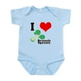 thumbnail image 1 of CafePress - I Heart (Love) Brussels Sprouts Infant Bodysuit - Baby Light Bodysuit, Size Newborn - 24 Months, 1 of 4