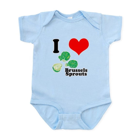 CafePress - I Heart (Love) Brussels Sprouts Infant Bodysuit - Baby Light Bodysuit, Size Newborn - 24 Months