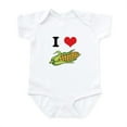 thumbnail image 1 of CafePress - I Heart (Love) Corn (On The Cob) Infant Bodysuit - Baby Light Bodysuit, Size Newborn - 24 Months, 1 of 4