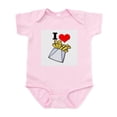 thumbnail image 1 of CafePress - I Heart (Love) French Fries Infant Creeper - Baby Light Bodysuit, Size Newborn - 24 Months, 1 of 4