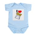 thumbnail image 1 of CafePress - I Heart (Love) French Fries Infant Creeper - Baby Light Bodysuit, Size Newborn - 24 Months, 1 of 4
