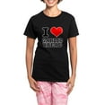 thumbnail image 1 of CafePress - I Heart (Love) Garlic Bread Women's Dark Pajamas - Women's Short Sleeve Print T-Shirt and Pants Dark Cotton Pajama Set, 1 of 7