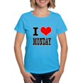 thumbnail image 1 of CafePress - I Heart (Love) Monday Women's Dark T Shirt - Women's Traditional Fit Dark T-Shirt, 1 of 4