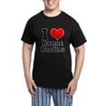 thumbnail image 1 of CafePress - I Heart (Love) Ramen Noodles Men's Dark Pajamas - Men's Dark Loose Fit Cotton Pajama Set, 1 of 7
