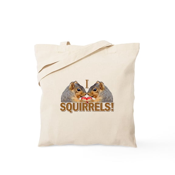 CafePress - I Heart / Love Squirrels! Tote Bag - Unisex Canvas Tote Bag, Beige, 1-Piece