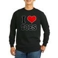 thumbnail image 1 of CafePress - I Heart (Love) Toes Long Sleeve Dark T Shirt - Long Sleeve Dark T-Shirt, 1 of 4