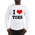 thumbnail image 1 of CafePress - I Heart (Love) Toes Long Sleeve T Shirt - Unisex Cotton Long Sleeve T-Shirt, 1 of 4