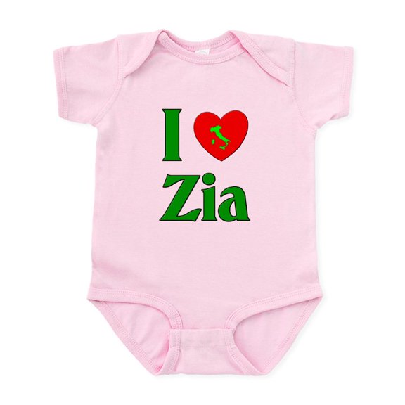 CafePress - I (Heart) Love Zia Infant Bodysuit - Baby Light Bodysuit, Size Newborn - 24 Months