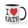thumbnail image 1 of CafePress - I Heart Math - 11 oz Ceramic Mug - Novelty Coffee Tea Cup, 1 of 4