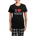 thumbnail image 1 of CafePress - I Heart Math Women's Dark Pajamas - Women's Short Sleeve Print T-Shirt and Pants Dark Cotton Pajama Set, 1 of 7