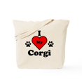 thumbnail image 1 of CafePress - I Heart My Corgi Tote Bag - Unisex Canvas Tote Bag, Beige, 1-Piece, 1 of 7
