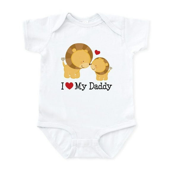 CafePress - I Heart My Daddy Infant Bodysuit - Baby Light Bodysuit, Size Newborn - 24 Months