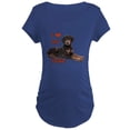 thumbnail image 1 of CafePress - I Heart My Doberman Maternity Dark T Shirt - Maternity Dark T-Shirt, 1 of 3