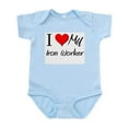 thumbnail image 1 of CafePress - I Heart My Iron Worker Infant Bodysuit - Baby Light Bodysuit, Size Newborn - 24 Months, 1 of 4