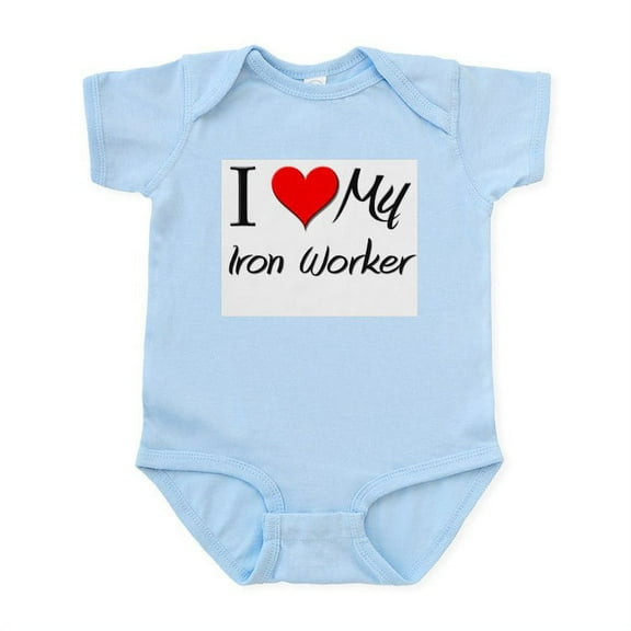 CafePress - I Heart My Iron Worker Infant Bodysuit - Baby Light Bodysuit, Size Newborn - 24 Months