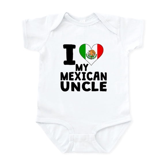 CafePress - I Heart My Mexican Uncle Body Suit - Baby Light Bodysuit, Size Newborn - 24 Months