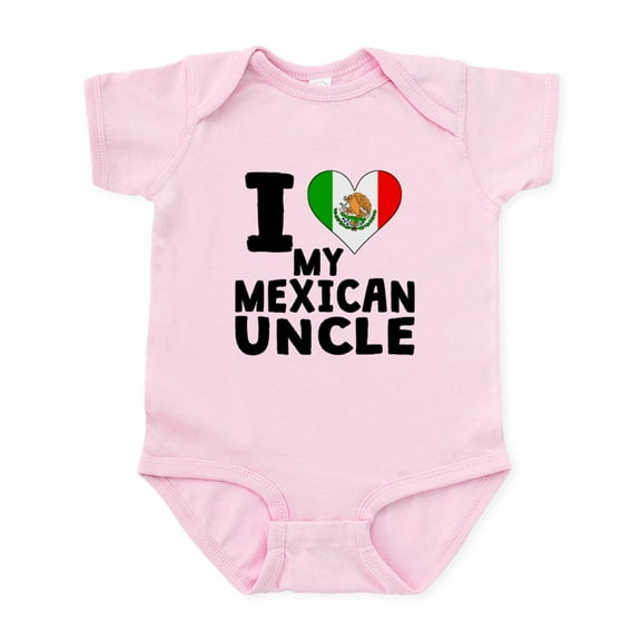 CafePress - I Heart My Mexican Uncle Body Suit - Baby Light Bodysuit, Size Newborn - 24 Months