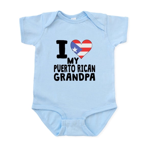 CafePress - I Heart My Puerto Rican Grandpa Body Suit - Baby Light Bodysuit, Size Newborn - 24 Months