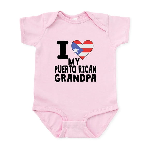 CafePress - I Heart My Puerto Rican Grandpa Body Suit - Baby Light Bodysuit, Size Newborn - 24 Months