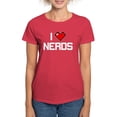 thumbnail image 1 of CafePress - I Heart Nerds Women's Classic T Shirt - Women's Traditional Fit Dark T-Shirt, 1 of 4