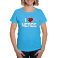 thumbnail image 1 of CafePress - I Heart Nerds Women's Classic T Shirt - Women's Traditional Fit Dark T-Shirt, 1 of 4