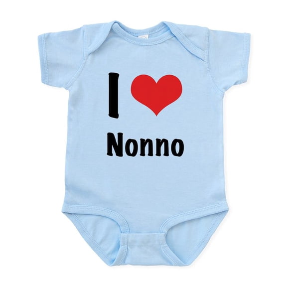 CafePress - I 'Heart' Nonno Bodysuit - Baby Light Bodysuit, Size Newborn - 24 Months