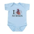 thumbnail image 1 of CafePress - I Heart Nurses Infant Bodysuit - Baby Light Bodysuit, Size Newborn - 24 Months, 1 of 4