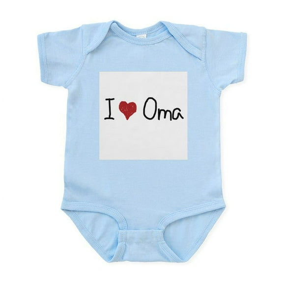 CafePress - I Heart Oma Infant Bodysuit - Baby Light Bodysuit, Size Newborn - 24 Months