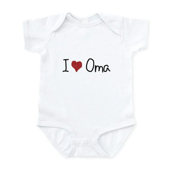 CafePress - I Heart Oma Infant Bodysuit - Baby Light Bodysuit, Size Newborn - 24 Months