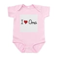 thumbnail image 1 of CafePress - I Heart Oma Infant Bodysuit - Baby Light Bodysuit, Size Newborn - 24 Months, 1 of 4