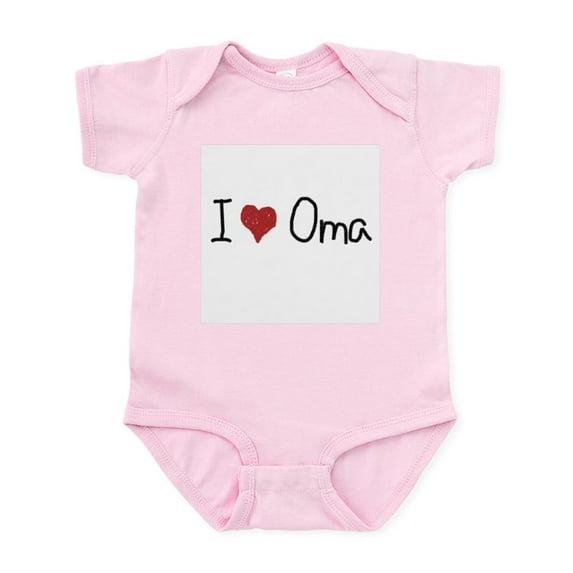 CafePress - I Heart Oma Infant Bodysuit - Baby Light Bodysuit, Size Newborn - 24 Months