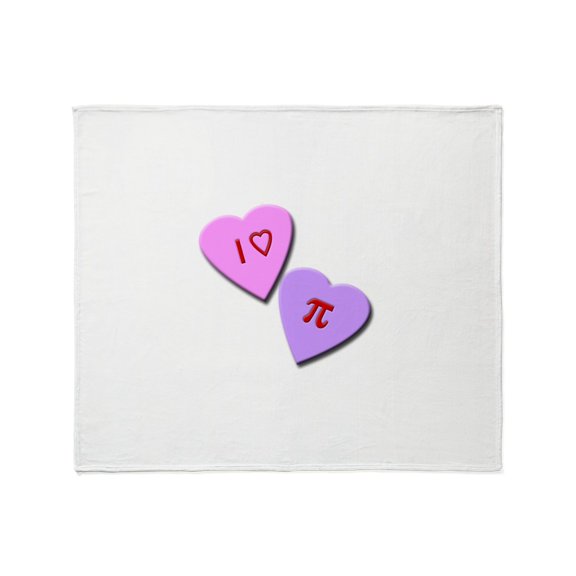 CafePress - I Heart Pi Throw Blanket - Soft Fleece Throw Blanket, 50"x60" Stadium Blanket