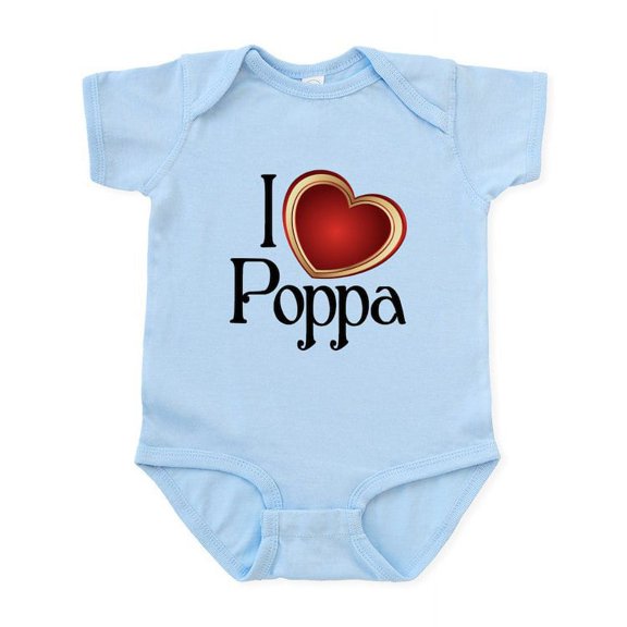 CafePress - I Heart Poppa Infant Bodysuit - Baby Light Bodysuit, Size Newborn - 24 Months
