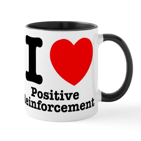 CafePress - I Heart Positive Reinforcement - 11 oz Ceramic Mug - Novelty Coffee Tea Cup